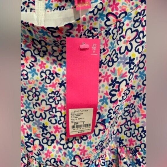 New Lilly Pulitzer Preppy Floral Mini Skirt Ruffle Preppy Feminine Resort - Picture 5 of 9